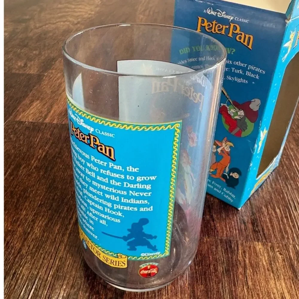 1994 Burger King Walt Disney Peter Pan Collector Series Plastic Cup Original Box